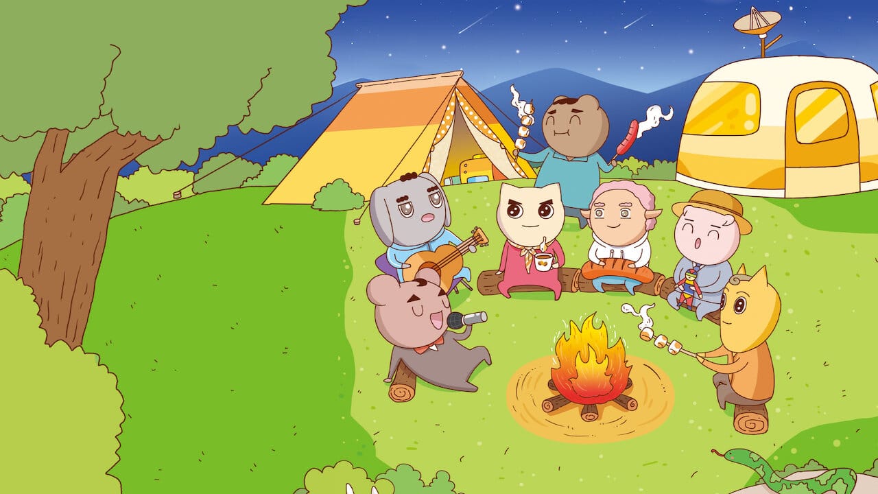 Red Pajama Yaco backdrop