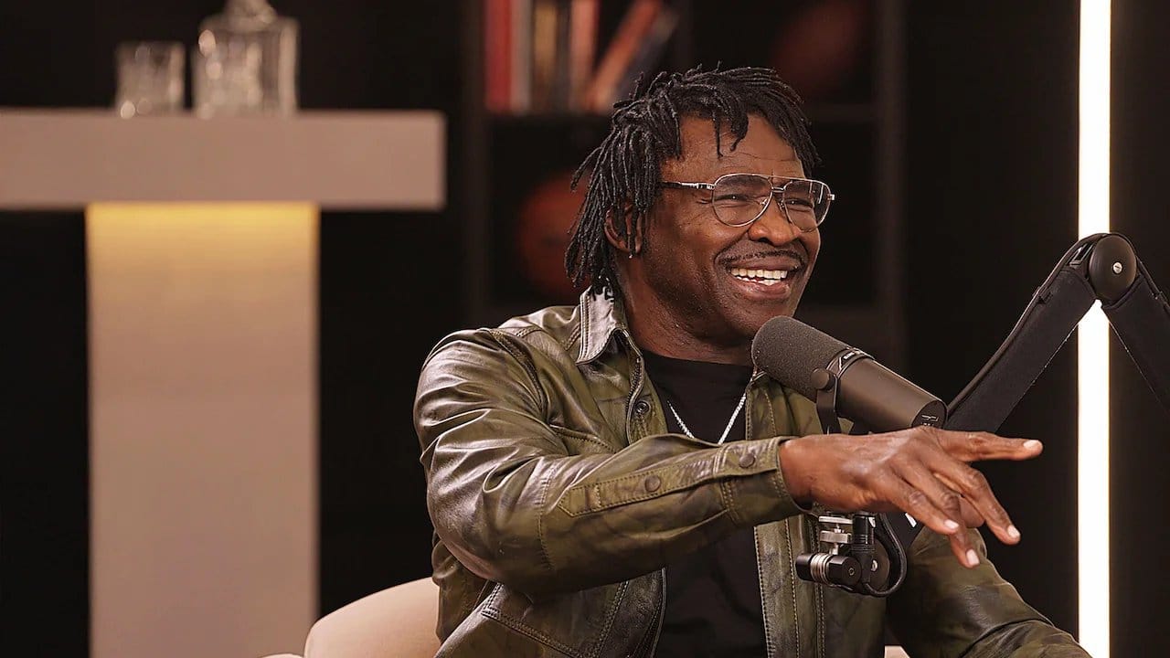 The White House with Michael Irvin backdrop