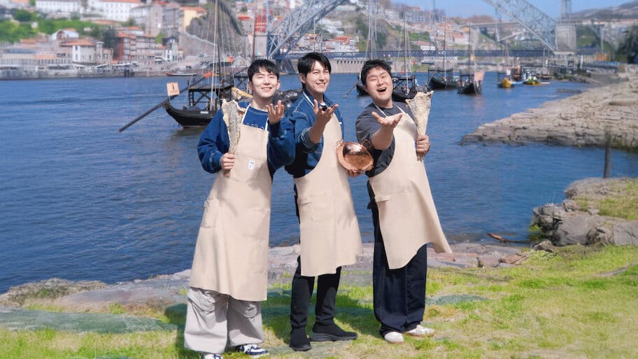 Mr. Eo’s Food World Tour backdrop