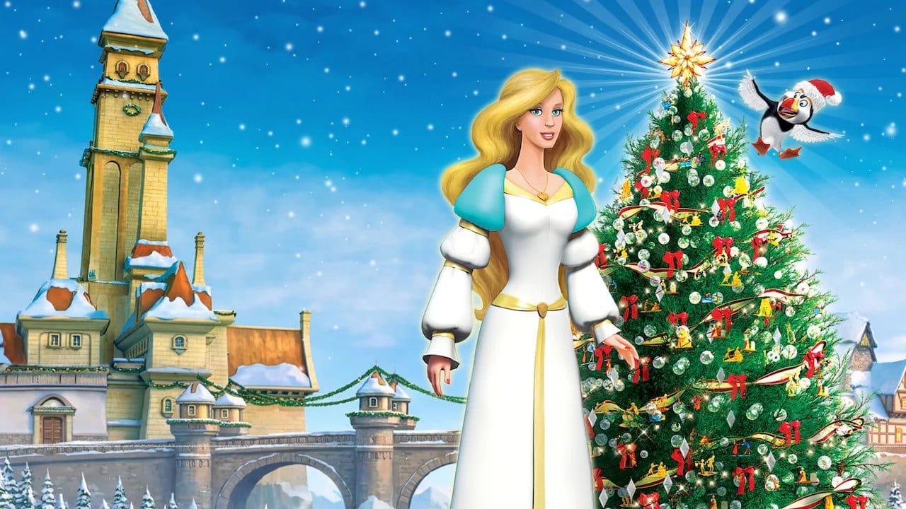The Swan Princess Christmas backdrop