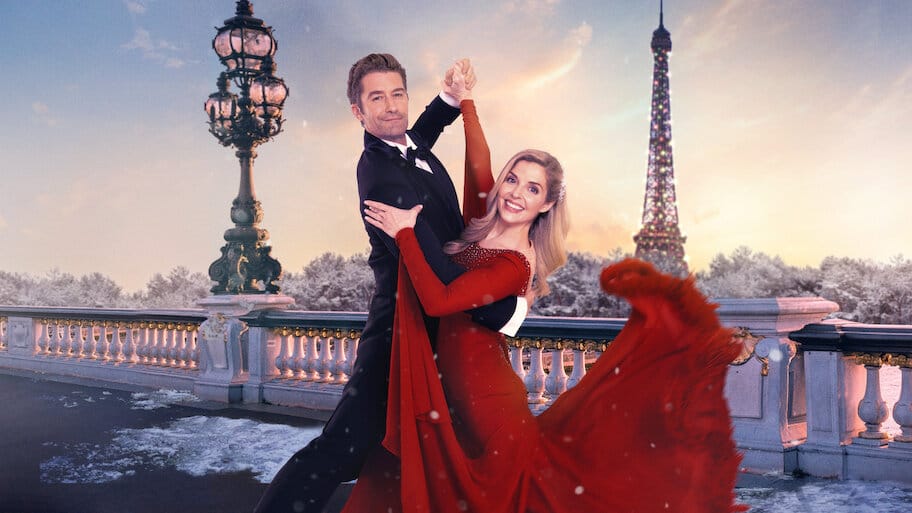 A Paris Christmas Waltz backdrop