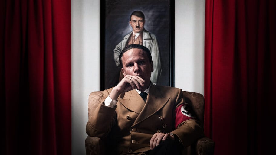 Goebbels and the Führer backdrop
